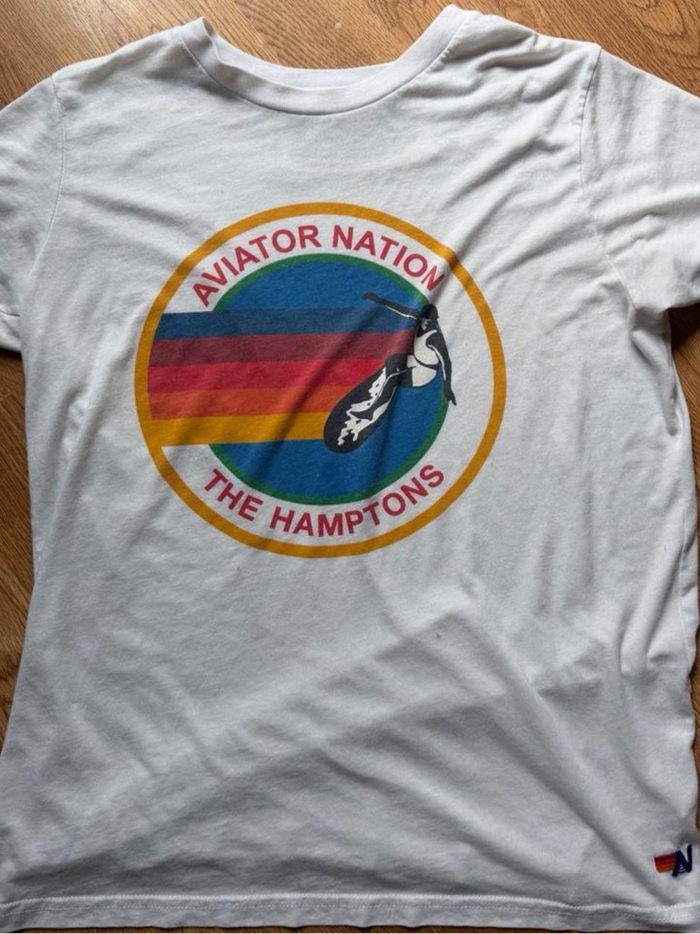 Aviator Nation white tee